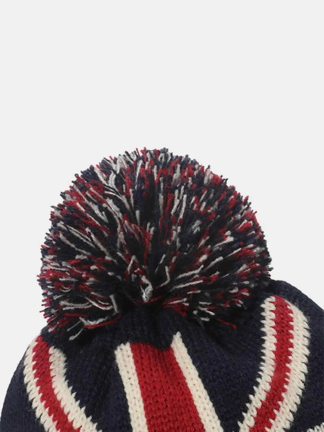 Trendsi US Flag Knit Hat Unisex Patriotic Winter Warm Headwear