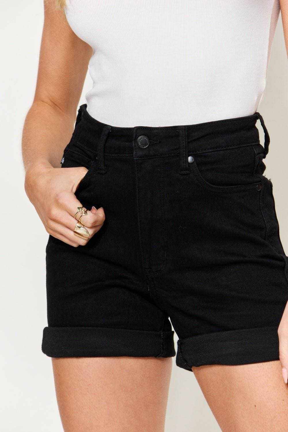 Denim Shorts - Cuffed High-Rise - Casual Style