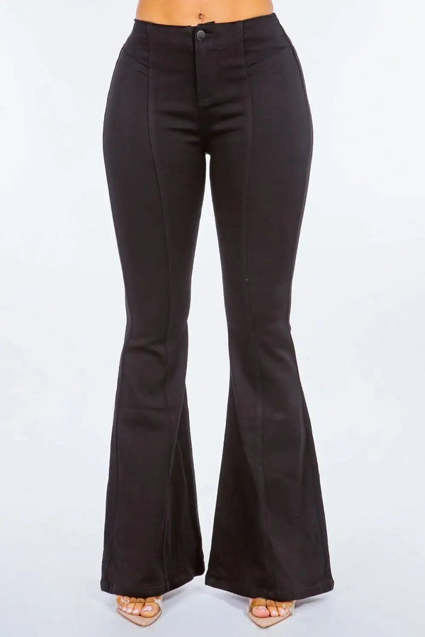 Trendsi Premium High waist pull-on flare jeans