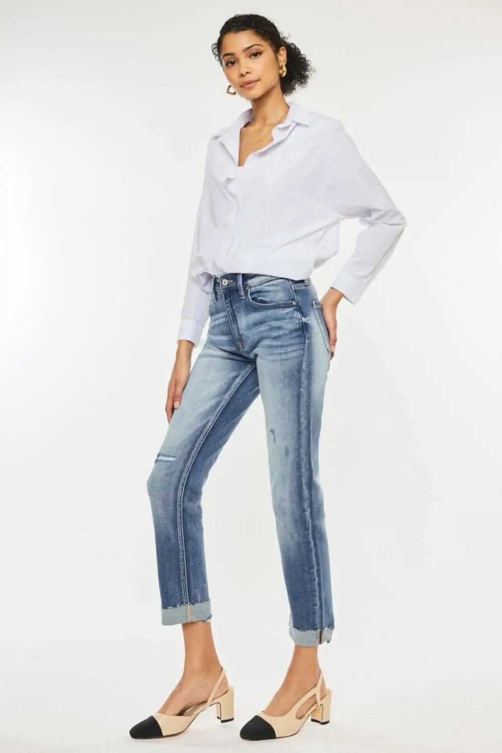 Trendsi Premium Kancan high-rise straight jeans