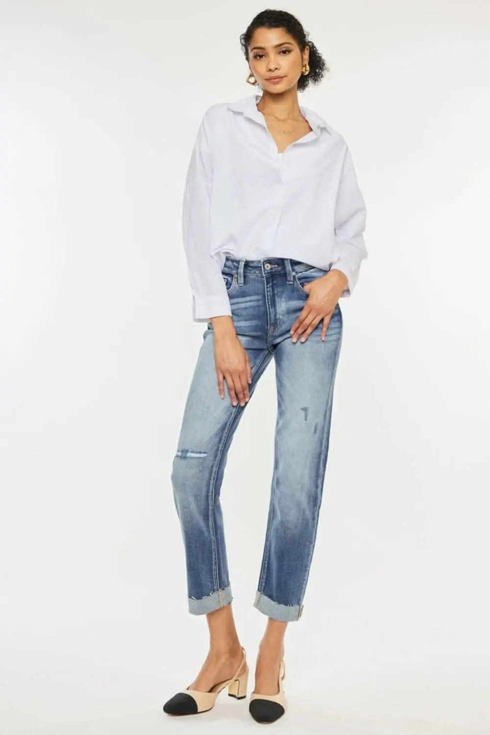 Trendsi Premium Kancan high-rise straight jeans