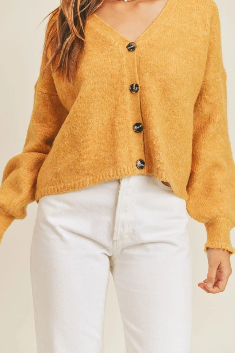 Long Sleeve Cardigan - Soft & Cozy - Stylish Layering Knit Sweater