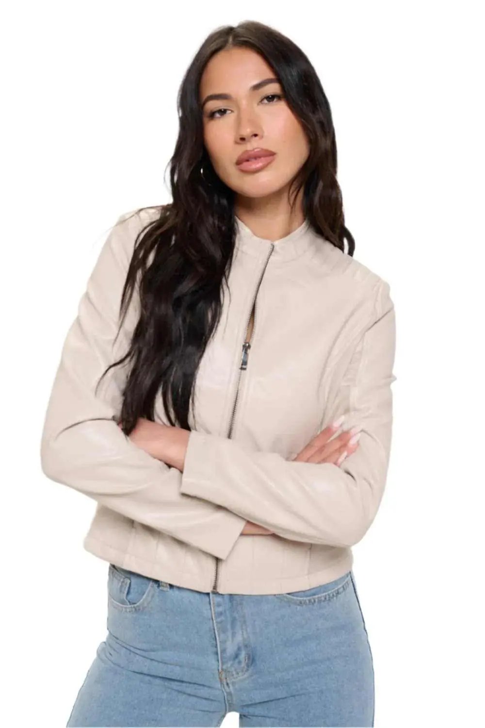 Moto Jacket - Vegan Leather - Chic Style