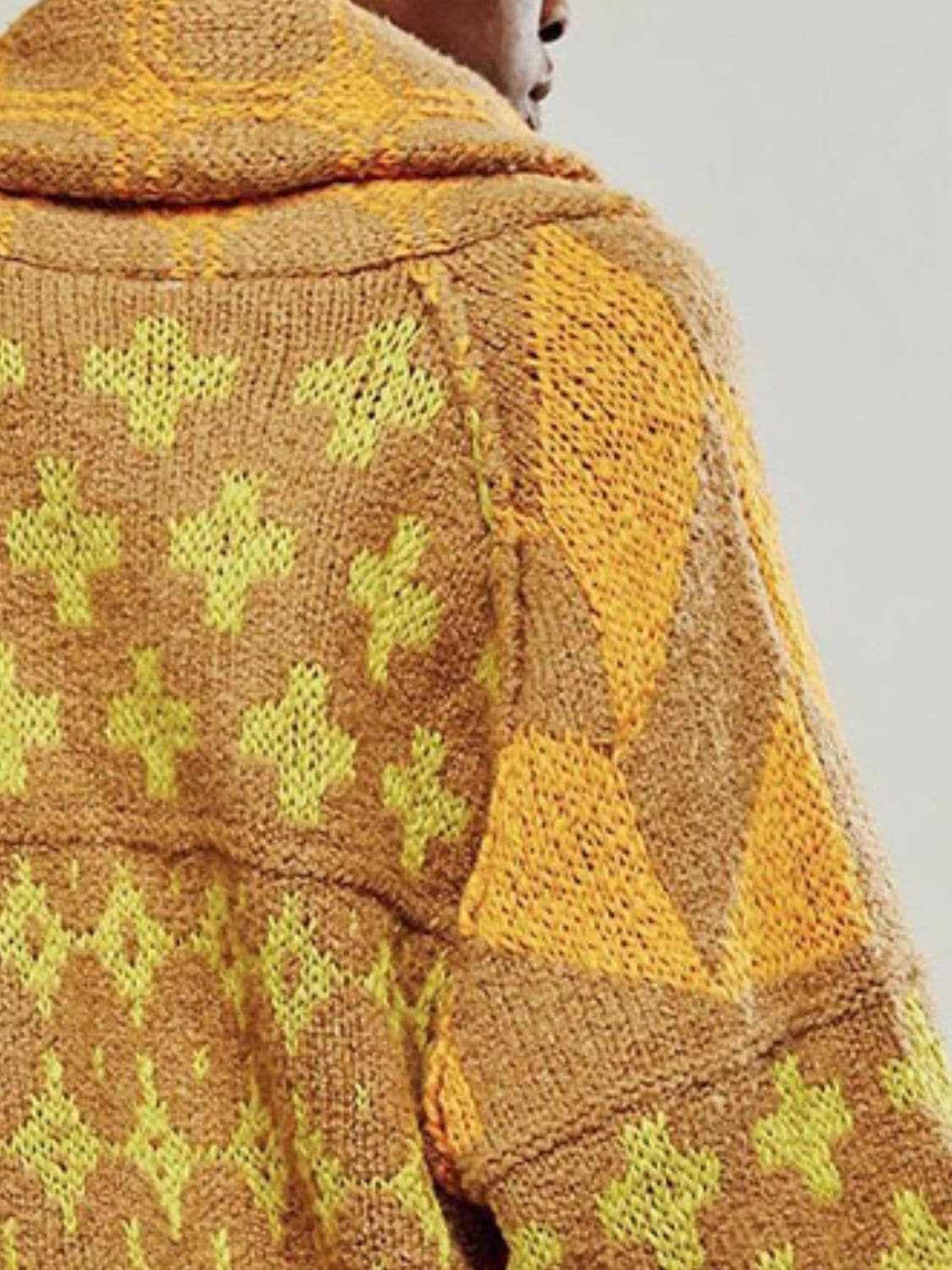 Trendsi Chic long sleeve button-up cardigan