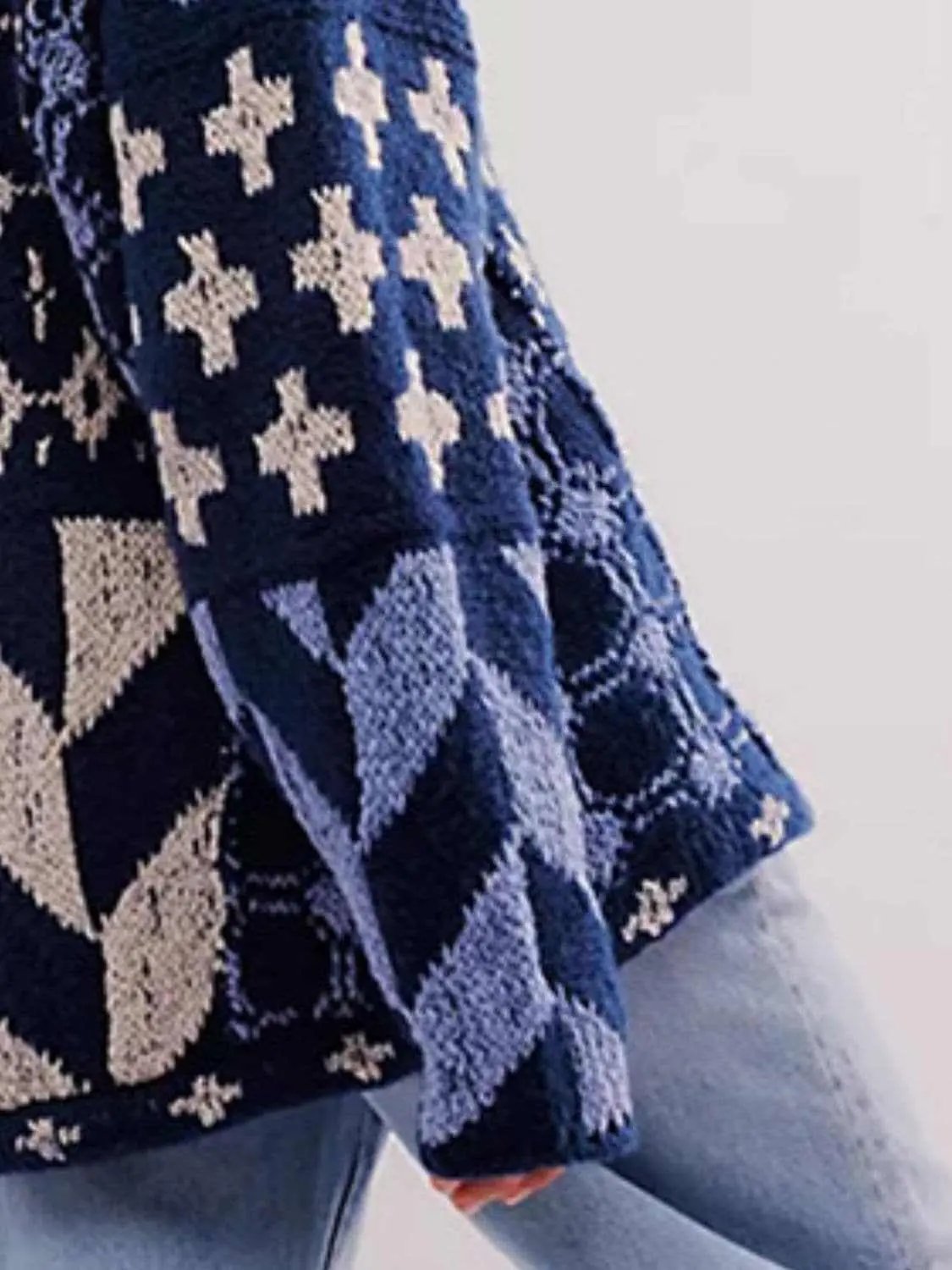 Trendsi Chic long sleeve button-up cardigan
