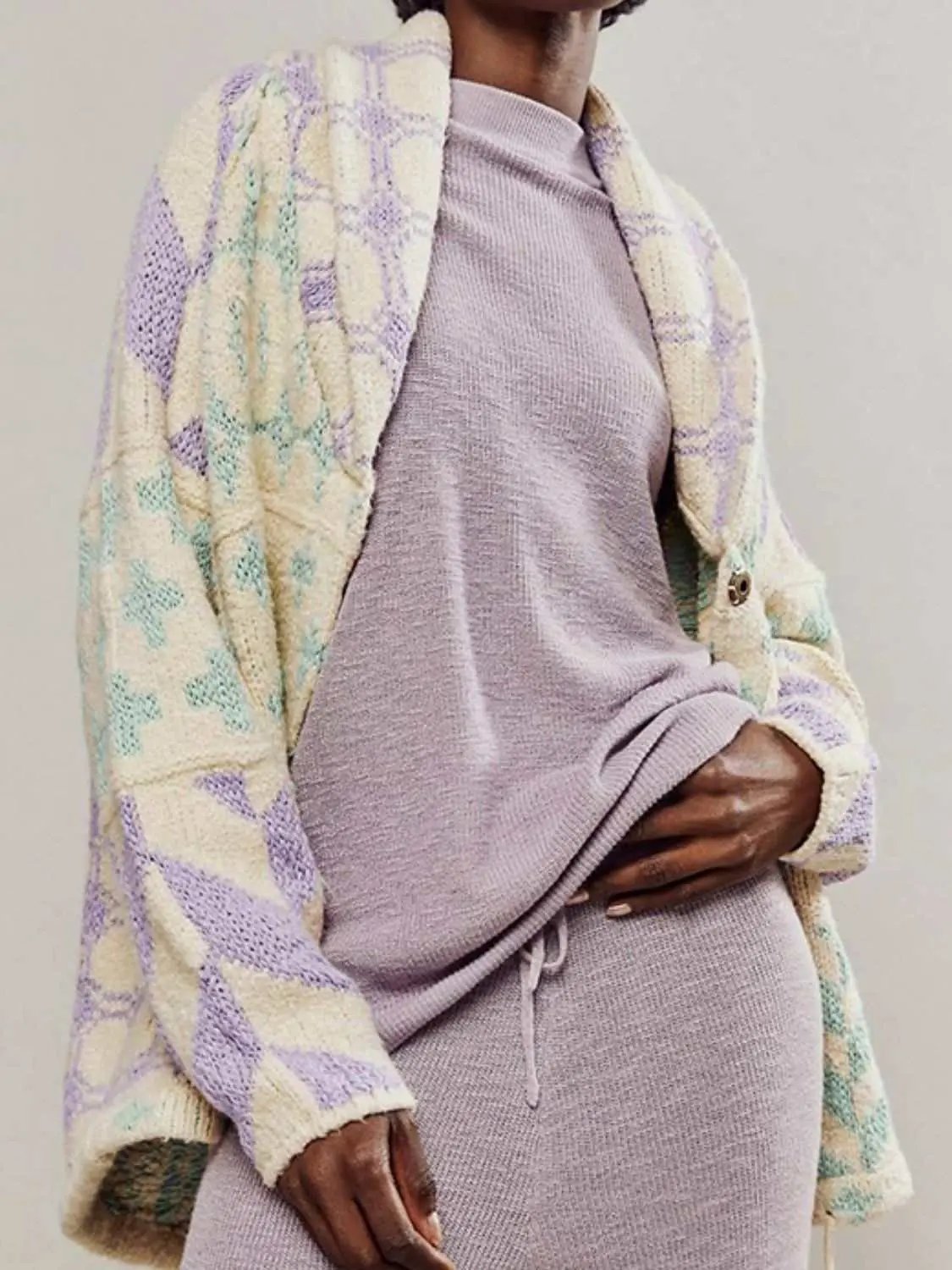 Trendsi Chic long sleeve button-up cardigan