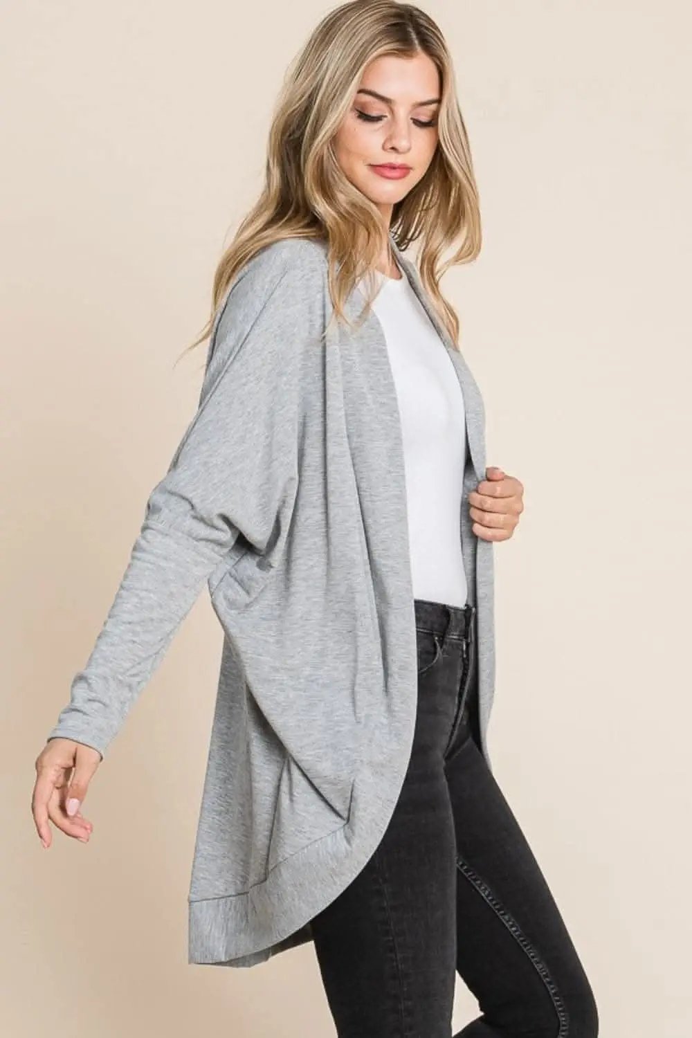 Cardigan - Cozy Open Front - Cocoon Style