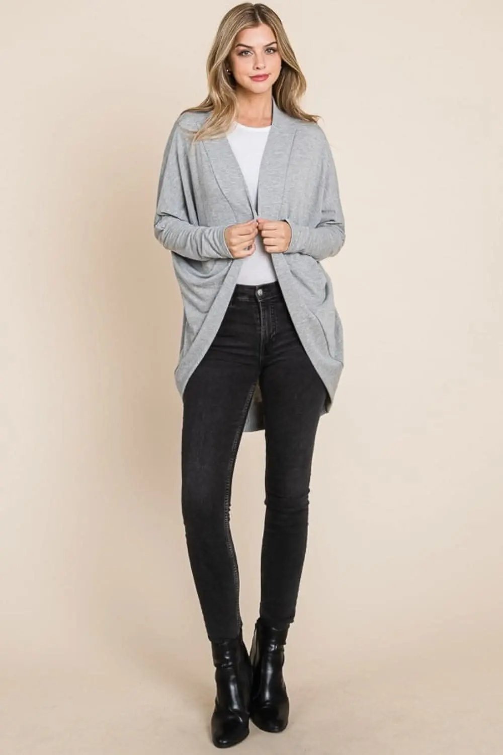 Cardigan - Cozy Open Front - Cocoon Style