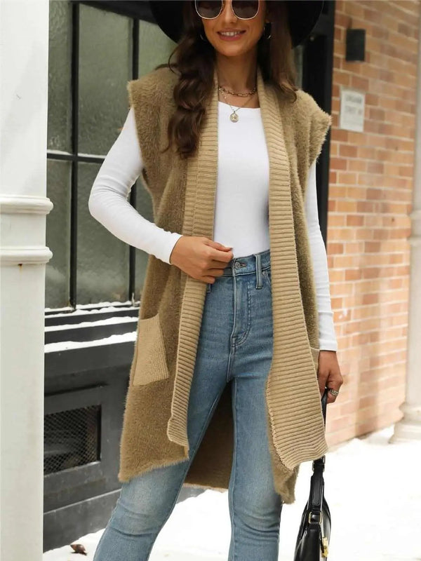 Trendsi Pocket Cardigan Women's Stylish Layering Comfortable Cardigan