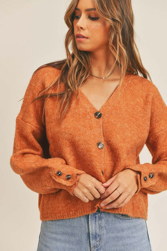 Trendsi Cozy Cardigan Women's Fall Layering Knit Top Soft, Button-Down