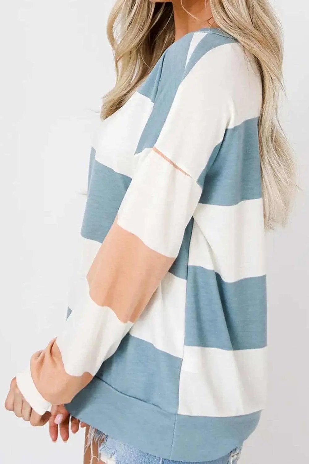 Long Sleeve Tee - Colorful Block - Casual Comfort
