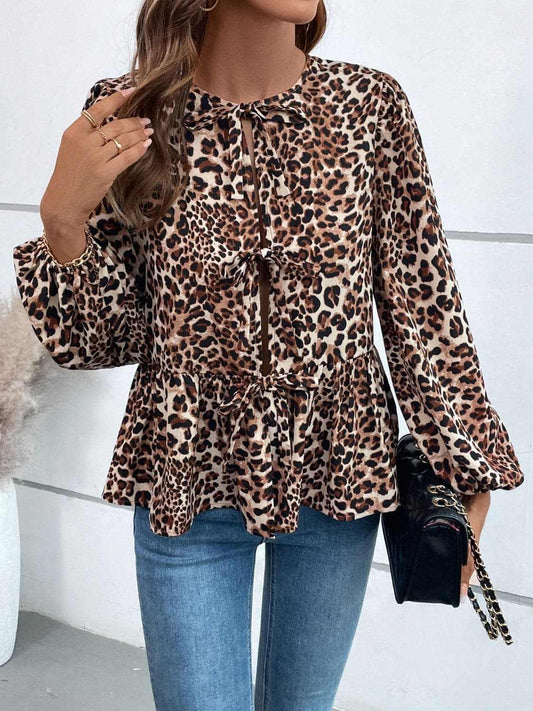 Top - Long Sleeve Peplum - Chic & Flattering