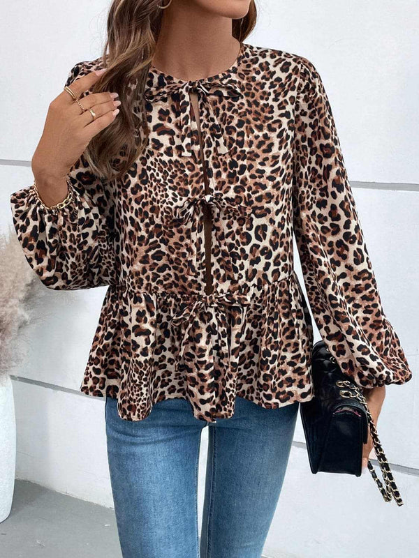 Top - Long Sleeve Peplum - Chic & Flattering