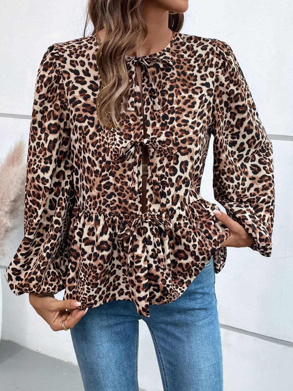 Top - Long Sleeve Peplum - Chic & Flattering