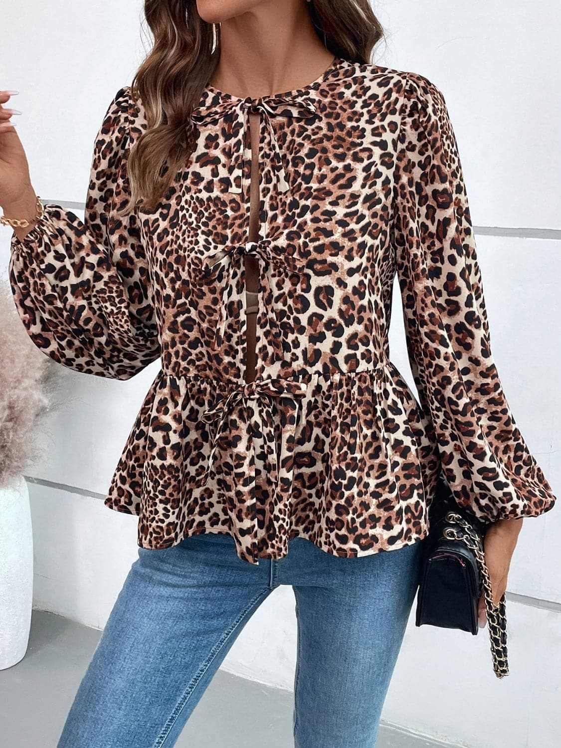 Top - Long Sleeve Peplum - Chic & Flattering