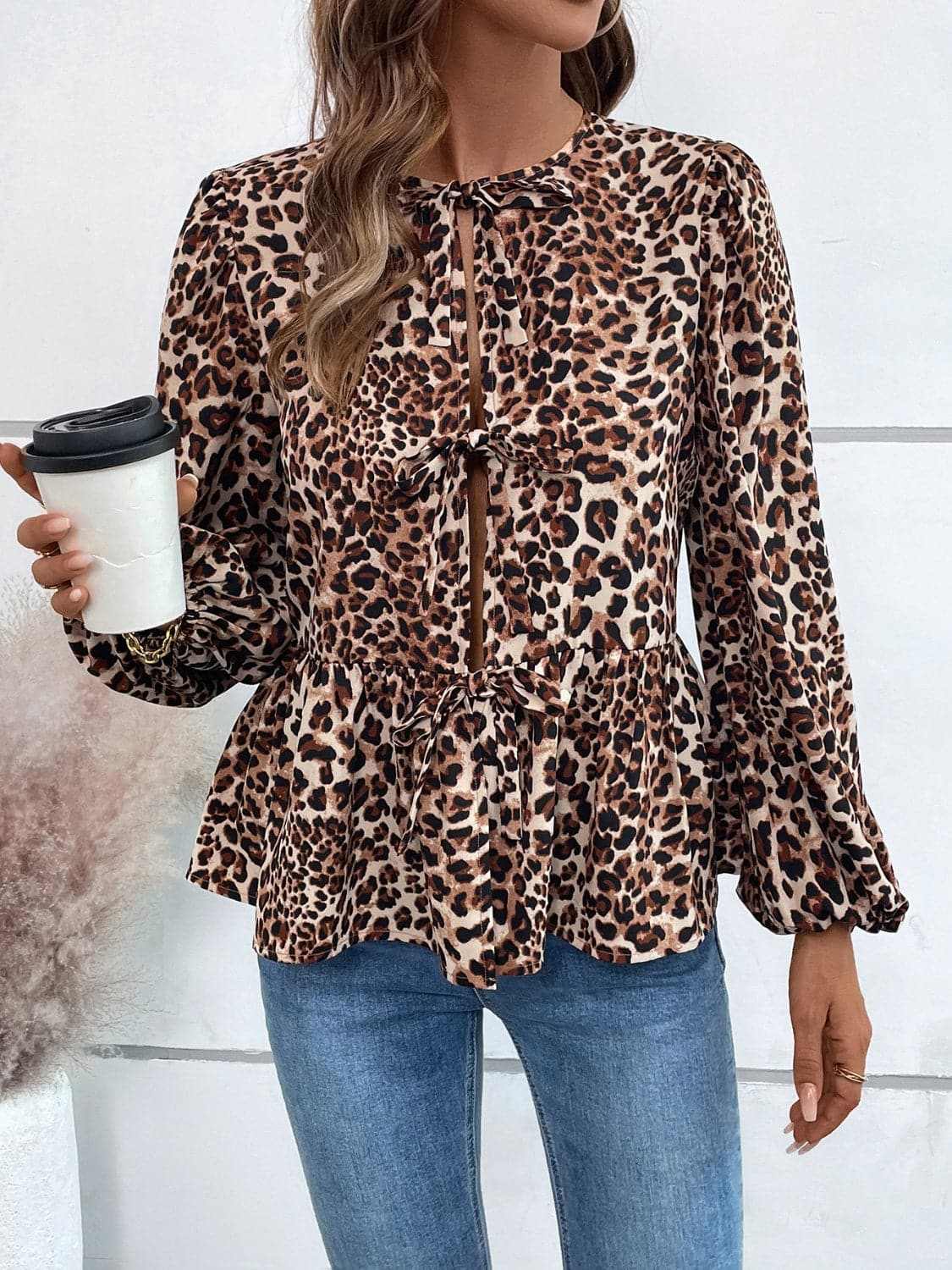 Top - Long Sleeve Peplum - Chic & Flattering