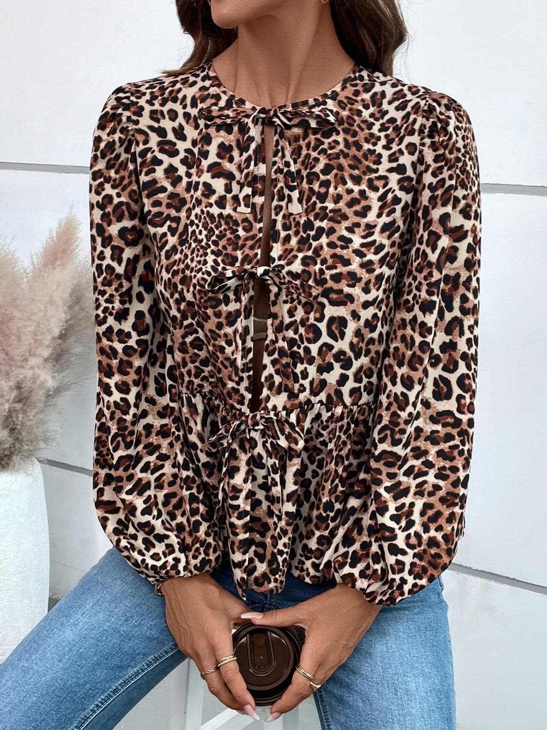 Top - Long Sleeve Peplum - Chic & Flattering