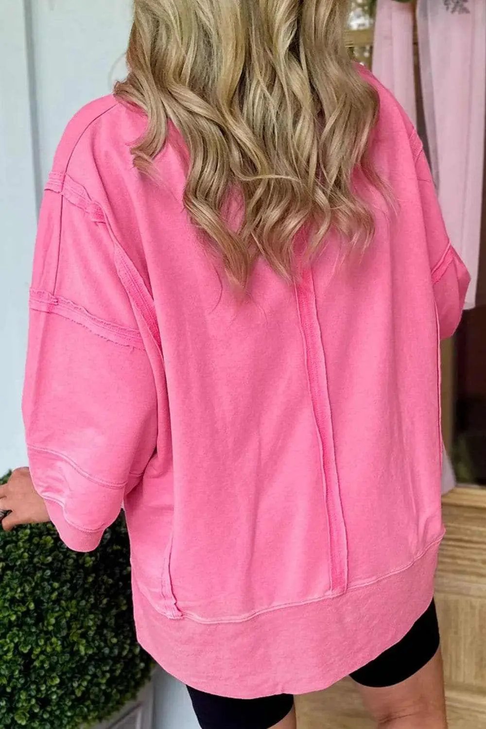 Trendsi Shirts - Chic high-low v-neck blouse - Premium Quality