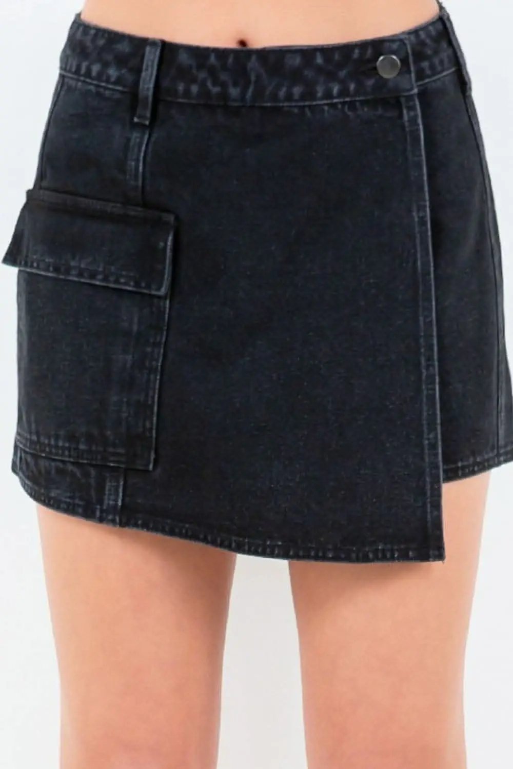 Skort - Cargo Pocket & Buttons - Mini Style