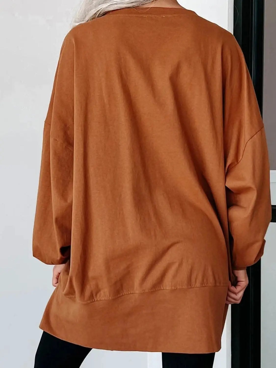 Trendsi Notched sequin letter top in sheer