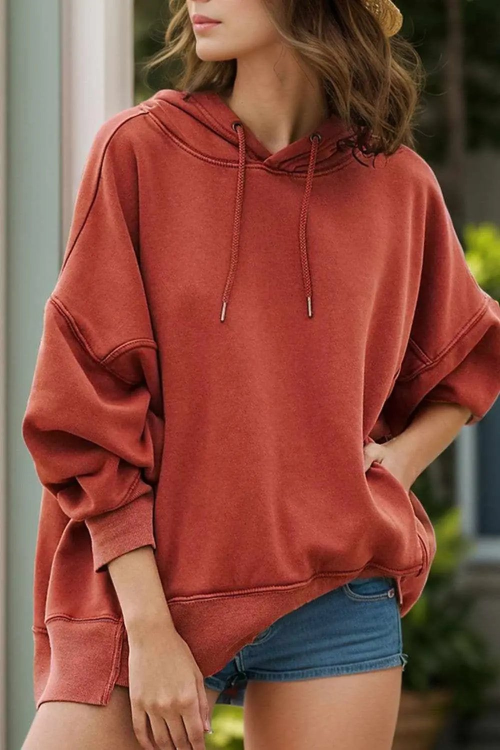 Hoodie - Dropped Shoulder - Casual Chic