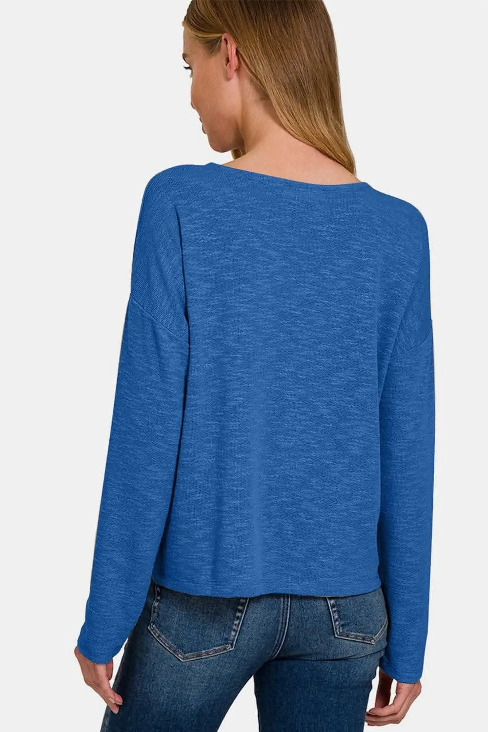 Trendsi Zenana relaxed fit long sleeve t-shirt