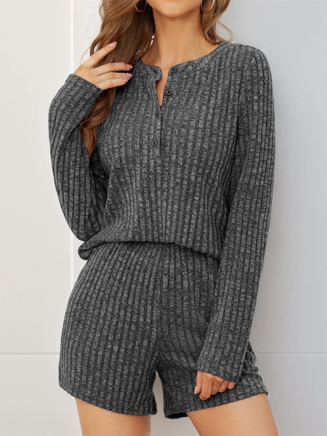 Trendsi Cozy ribbed two-piece set