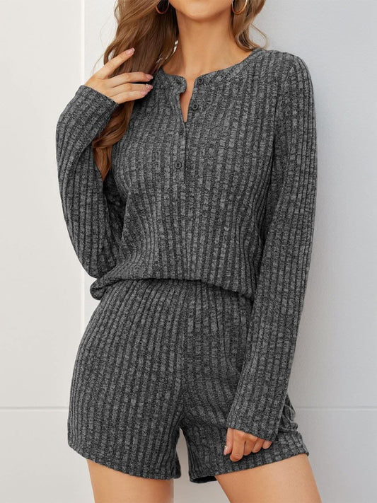 Trendsi Cozy ribbed two-piece set
