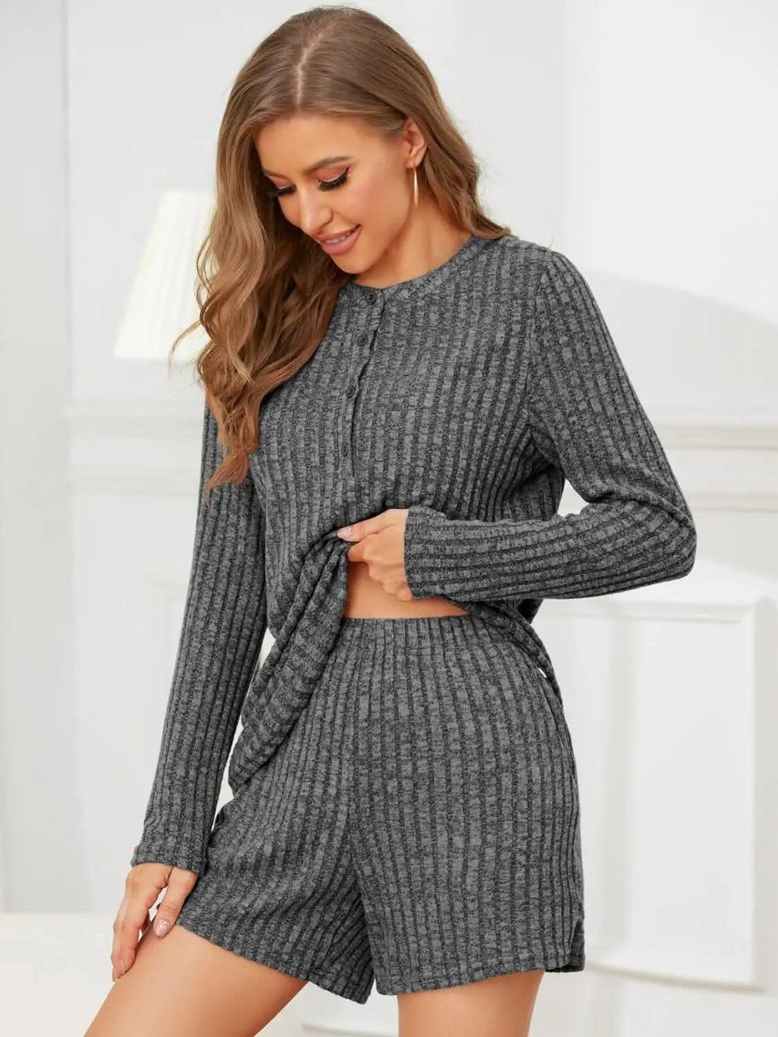 Trendsi Cozy ribbed two-piece set