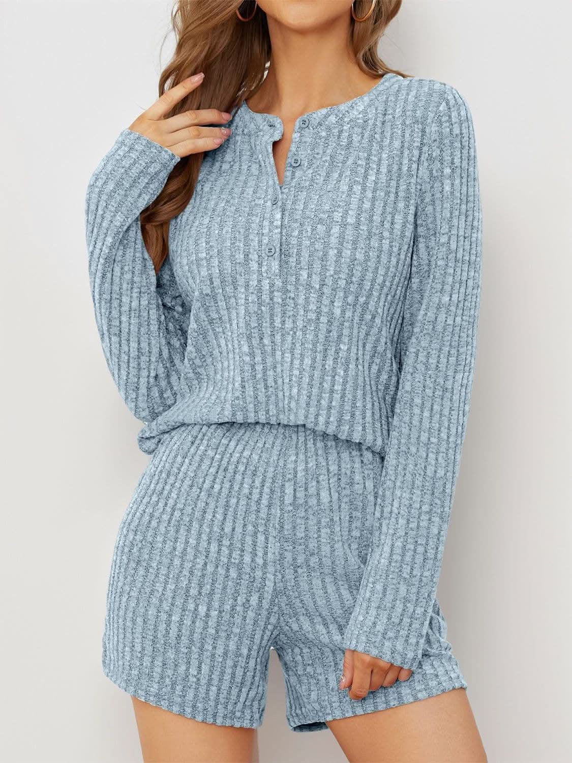 Trendsi Cozy ribbed two-piece set