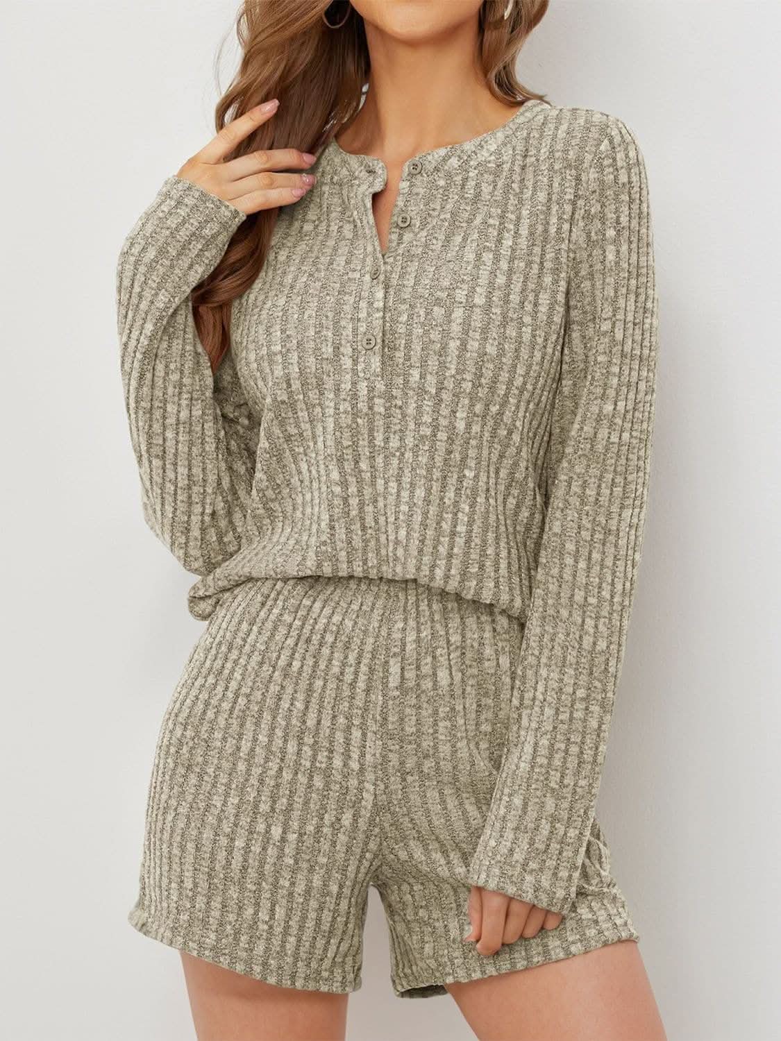 Trendsi Cozy ribbed two-piece set