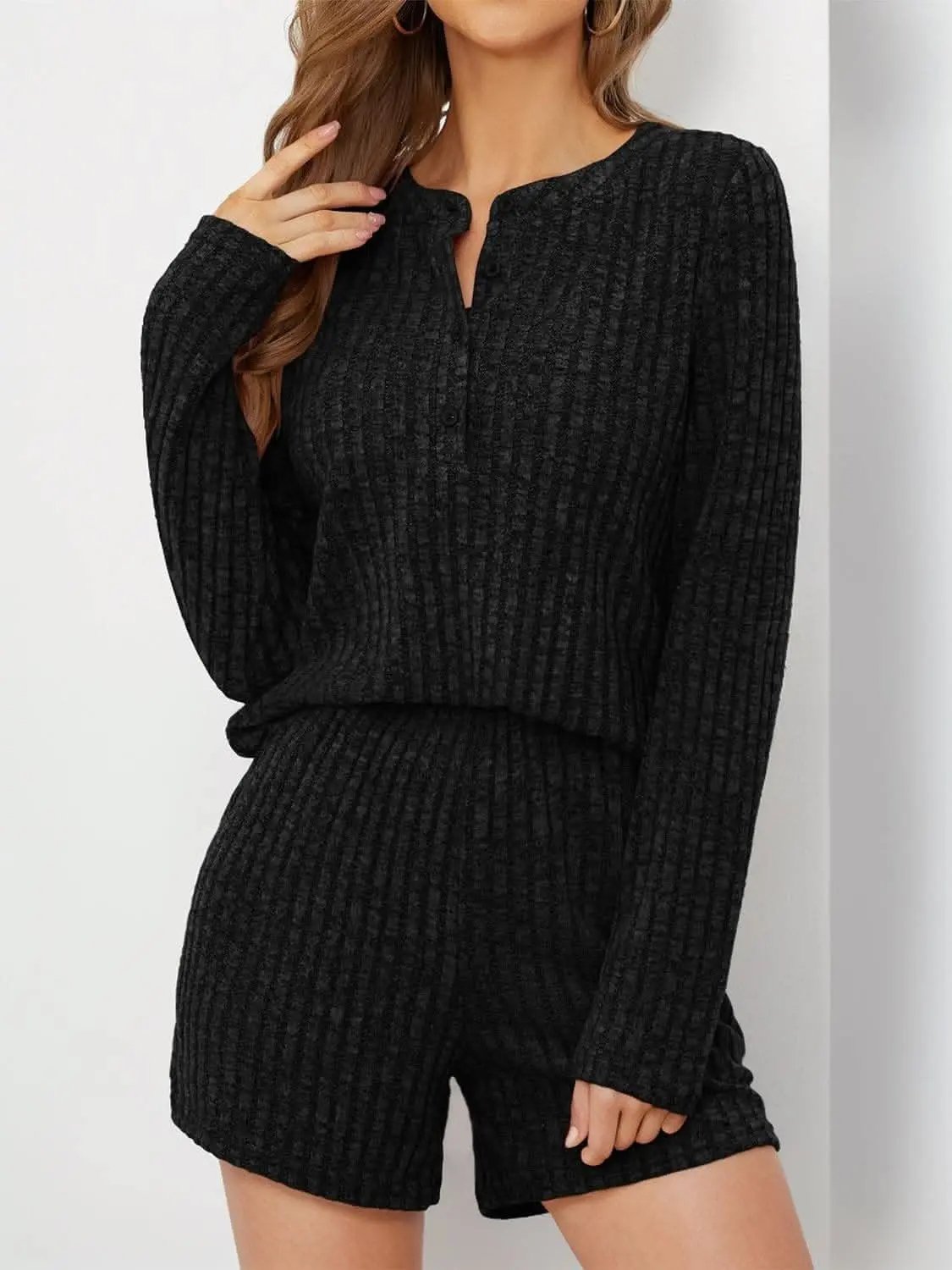 Trendsi Cozy ribbed two-piece set