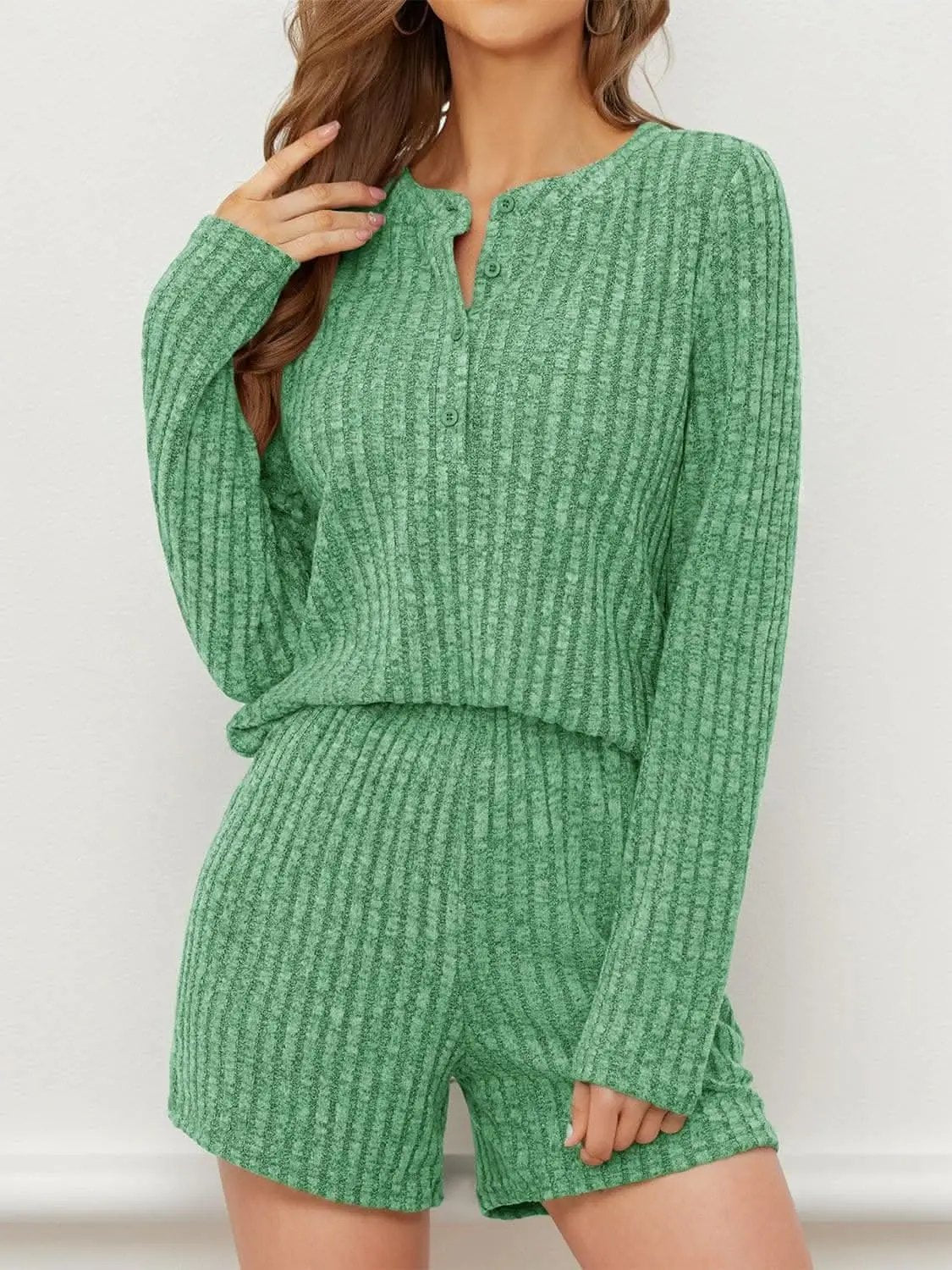 Trendsi Cozy ribbed two-piece set