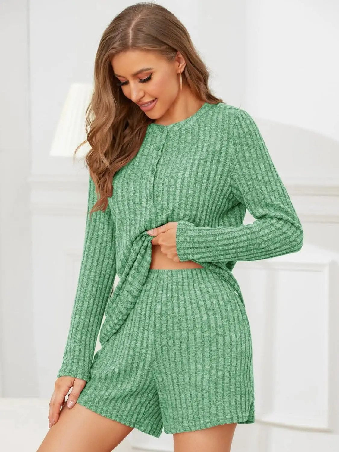 Trendsi Cozy ribbed two-piece set