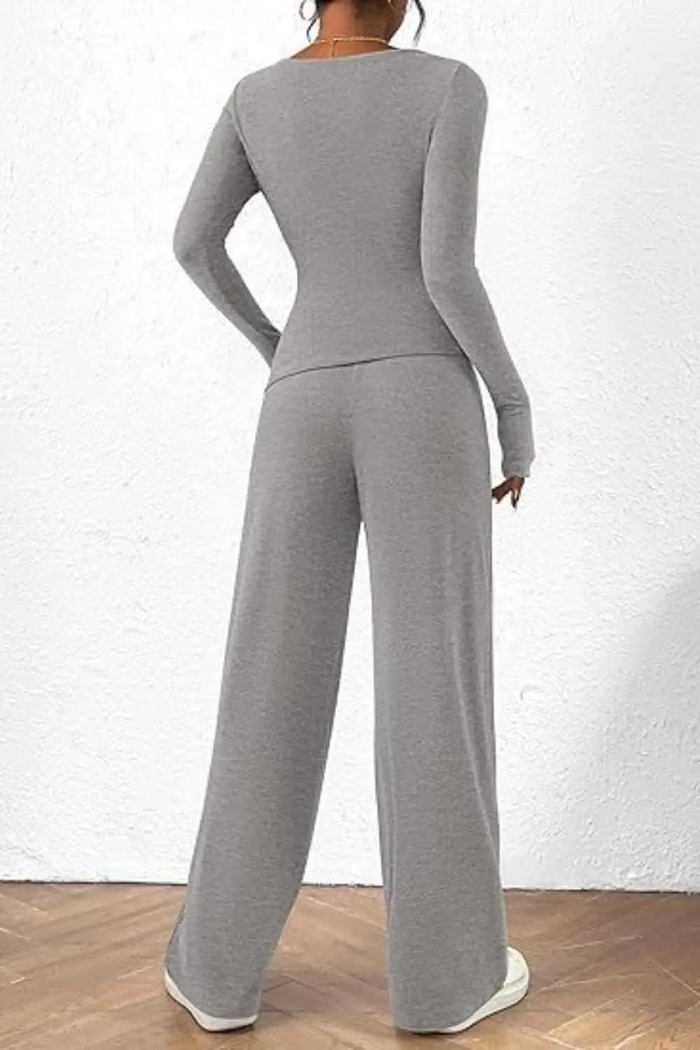 Trendsi Two-Piece Sets - Cozy two-piece lounge set with pockets - Premium Quality