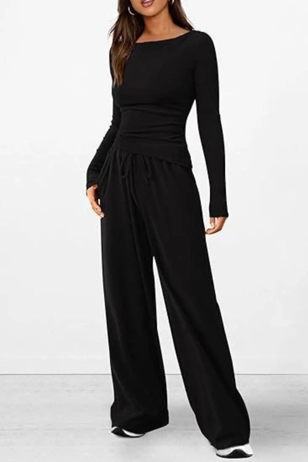 Trendsi Two-Piece Sets - Cozy two-piece lounge set with pockets - Premium Quality