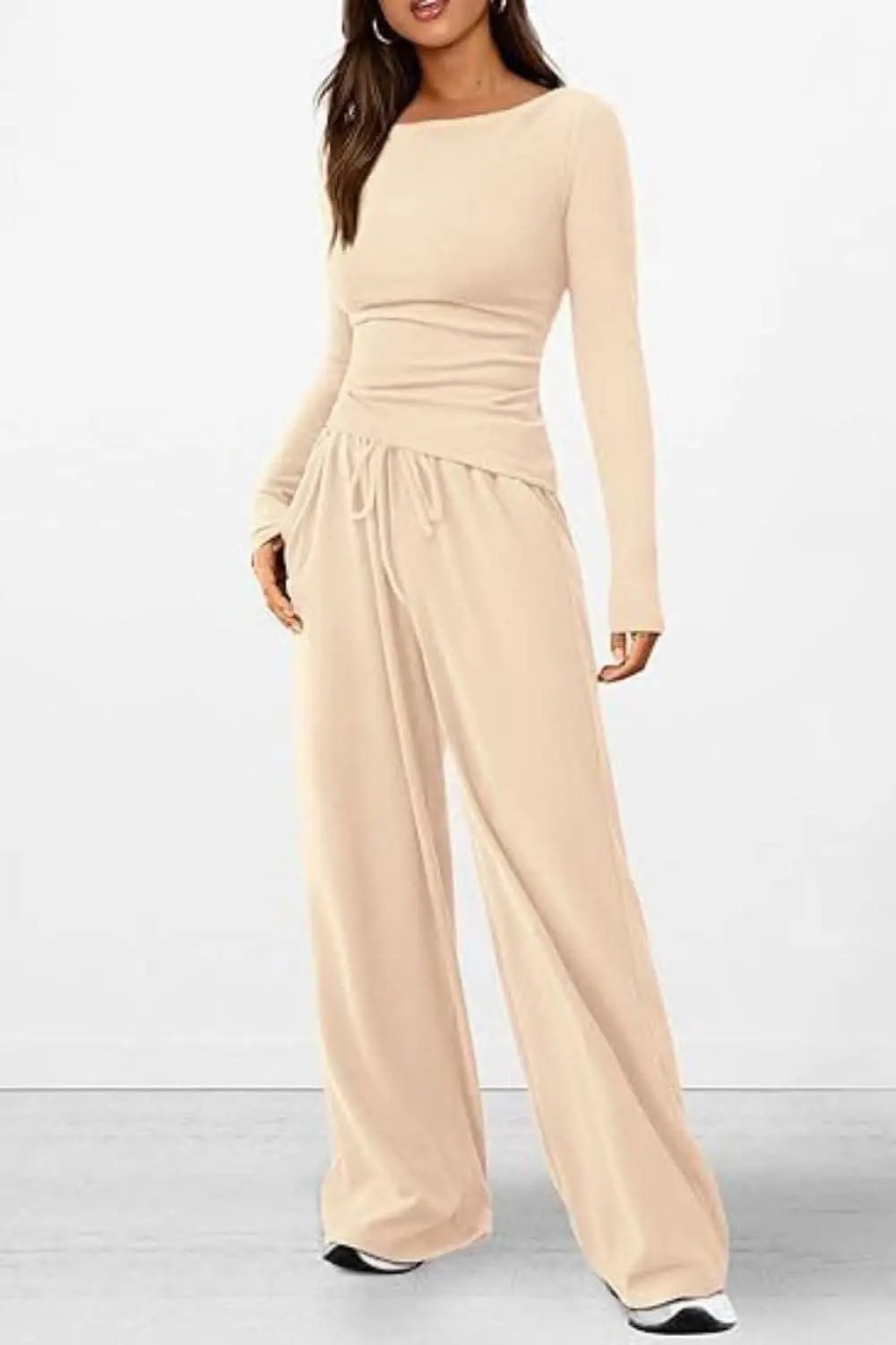 Trendsi Two-Piece Sets - Cozy two-piece lounge set with pockets - Premium Quality