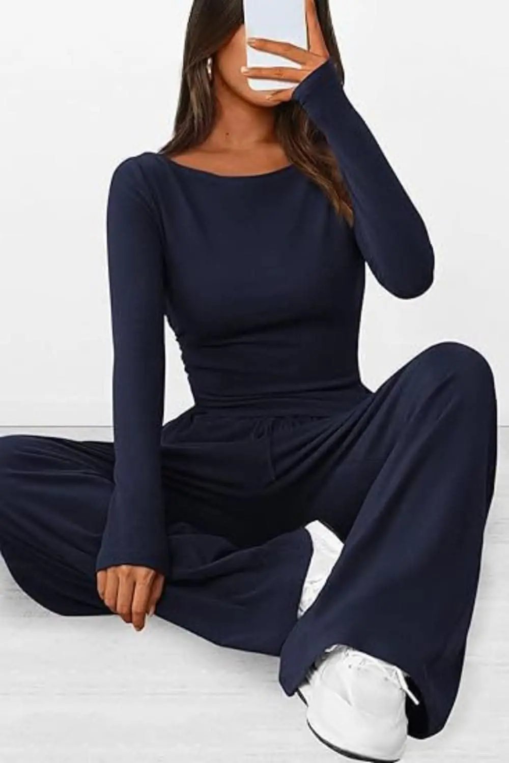 Trendsi Two-Piece Sets - Cozy two-piece lounge set with pockets - Premium Quality