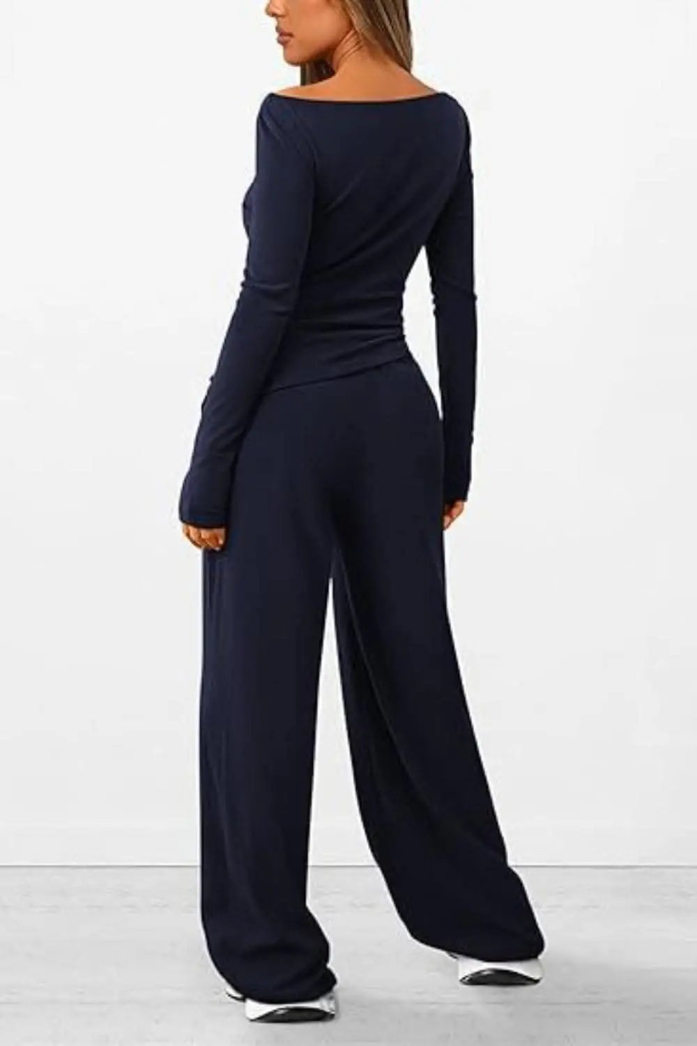 Trendsi Two-Piece Sets - Cozy two-piece lounge set with pockets - Premium Quality