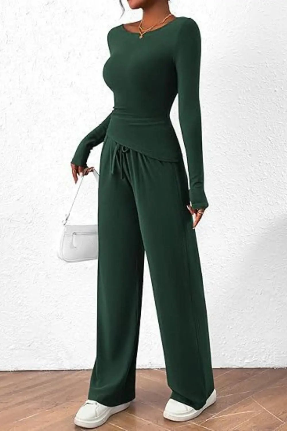 Trendsi Two-Piece Sets - Cozy two-piece lounge set with pockets - Premium Quality