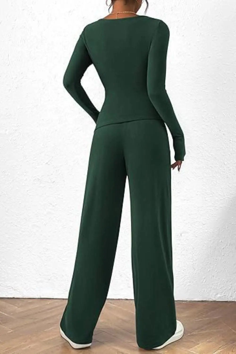 Trendsi Two-Piece Sets - Cozy two-piece lounge set with pockets - Premium Quality
