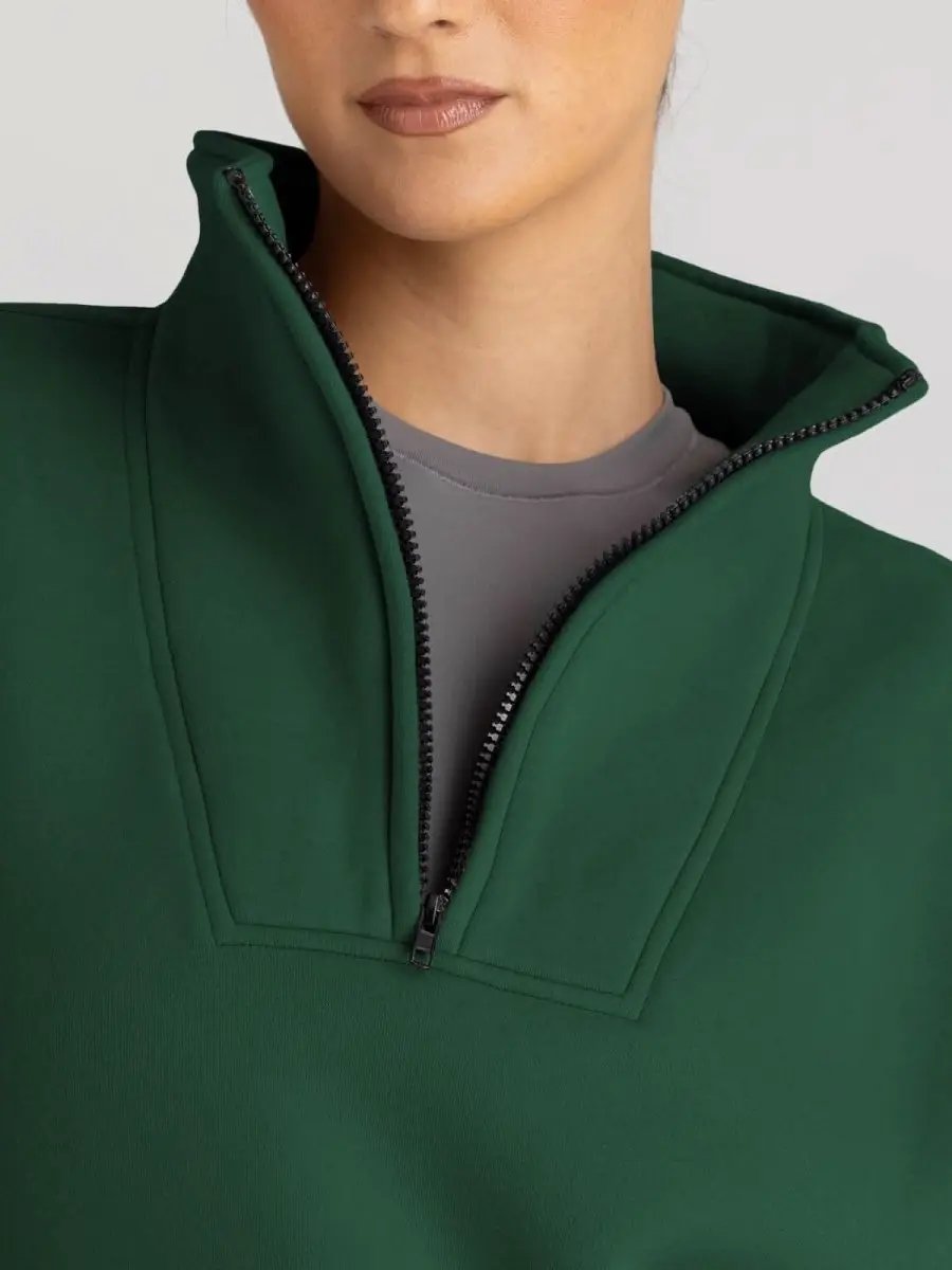 Love Salve Half Zip Sweatshirt Women's Fall/Winter Oversized Pullover - Comfy & Trendy