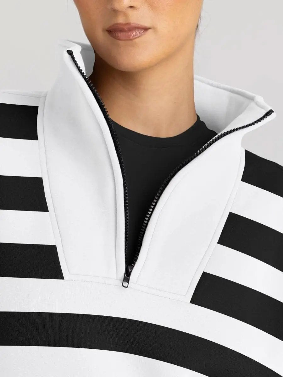 Love Salve Half Zip Sweatshirt Women's Fall/Winter Oversized Pullover - Comfy & Trendy