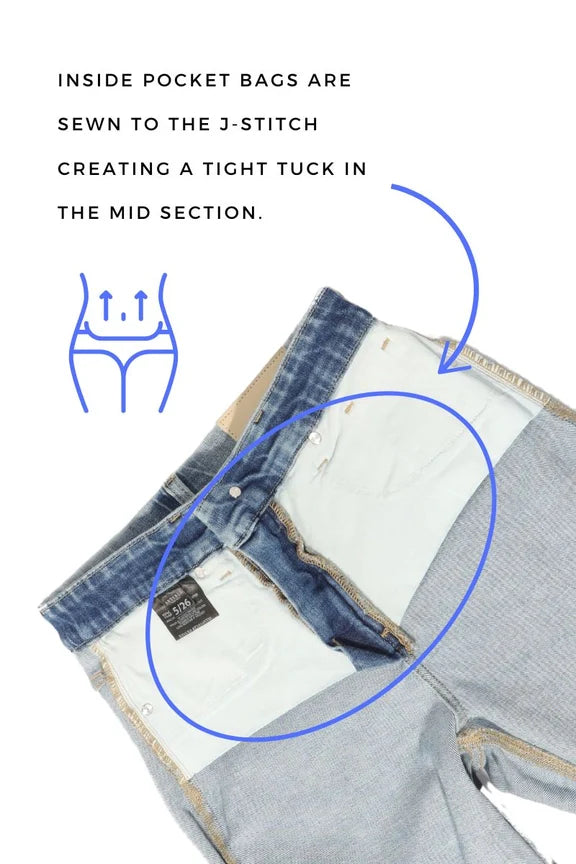 Stevie TUMMY CONTROL HIGH RISE SLIM FLARE JEANS  *Signature*