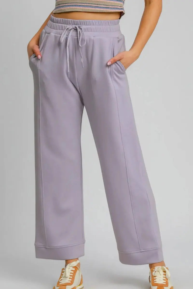 Trendsi Wide Leg Pants Women's Casual High Waist Trousers Comfy Fit