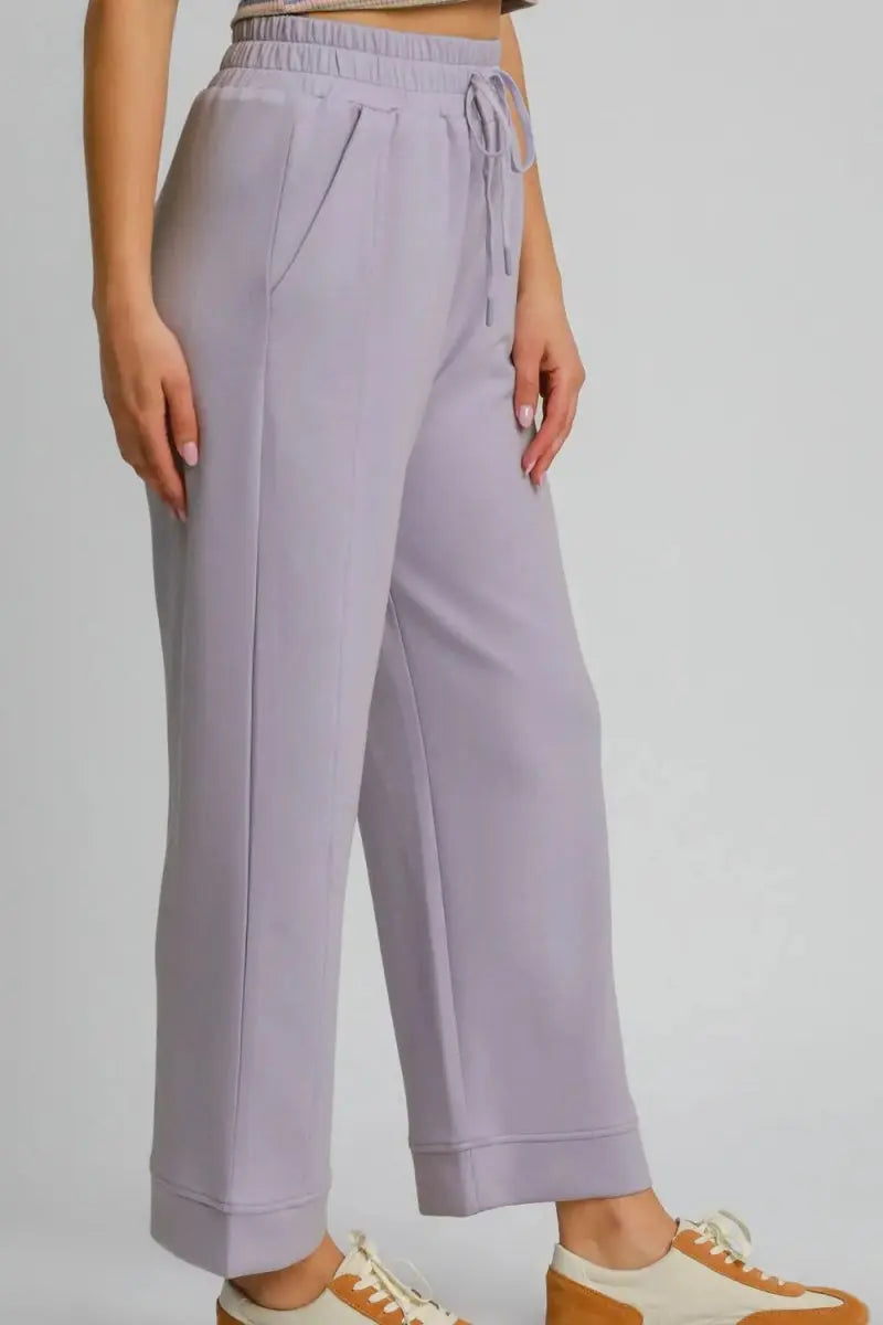 Trendsi Wide Leg Pants Women's Casual High Waist Trousers Comfy Fit