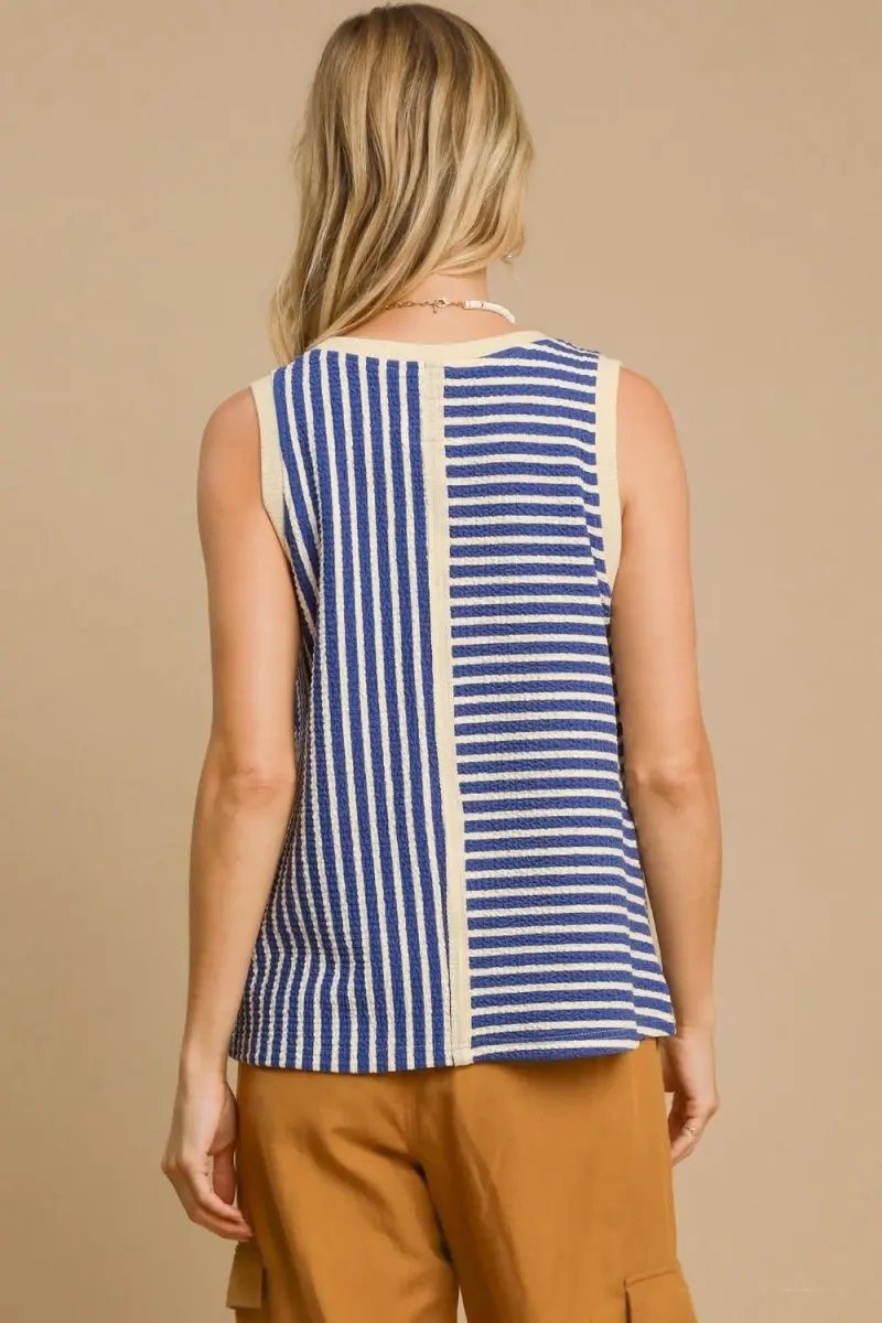 Trendsi Striped Tank Top Women's Casual Everyday Wear Soft & Breathable