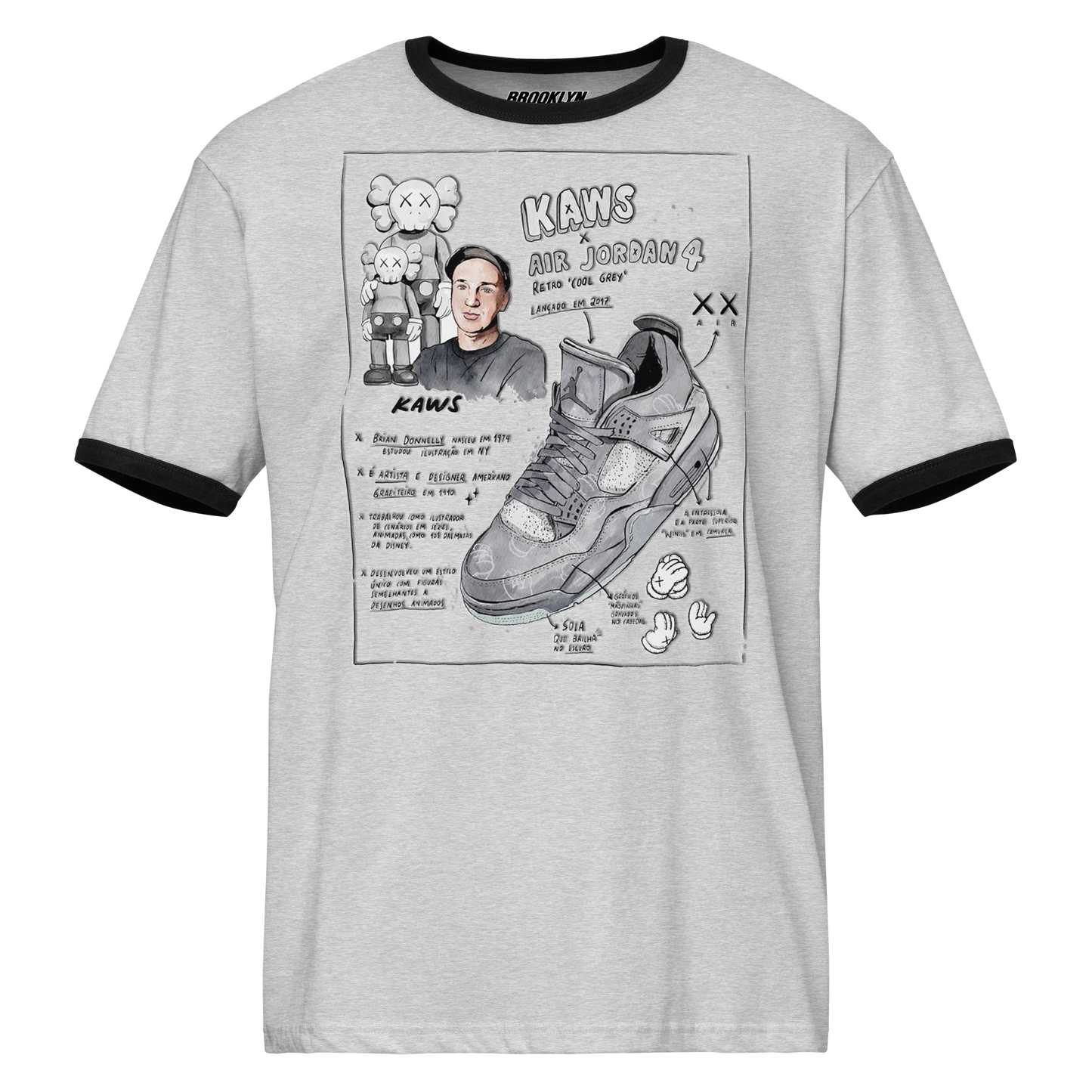 Sole Providerz™ AJ4 "All for the KAWS" Ringer Tee