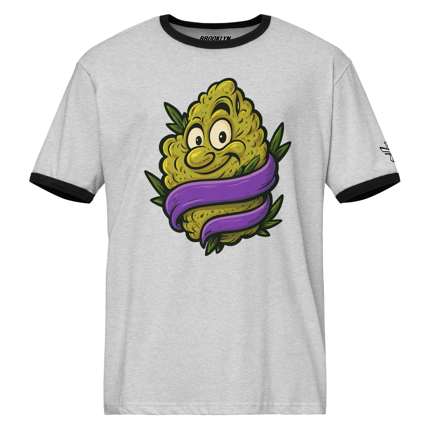 Sparksky & Dutch™ "Purple Ribbon" Ringer Tee