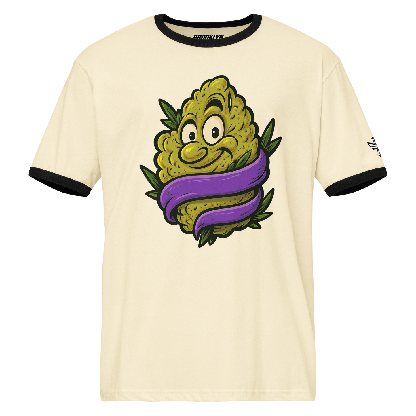 Sparksky & Dutch™ "Purple Ribbon" Ringer Tee